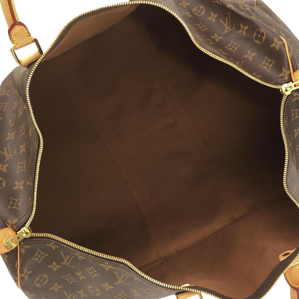 LOUIS VUITTON Brown Monogram Keepall 60 Boston Bag - Picture 9 of 10